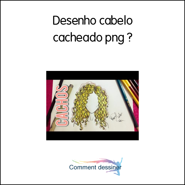 Desenho cabelo cacheado png